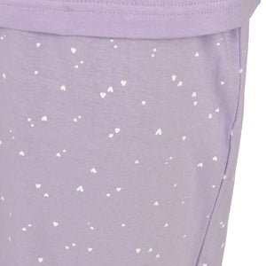 Pigiama donna cotone 100% Infiore 1225 fiori cuori lilla
