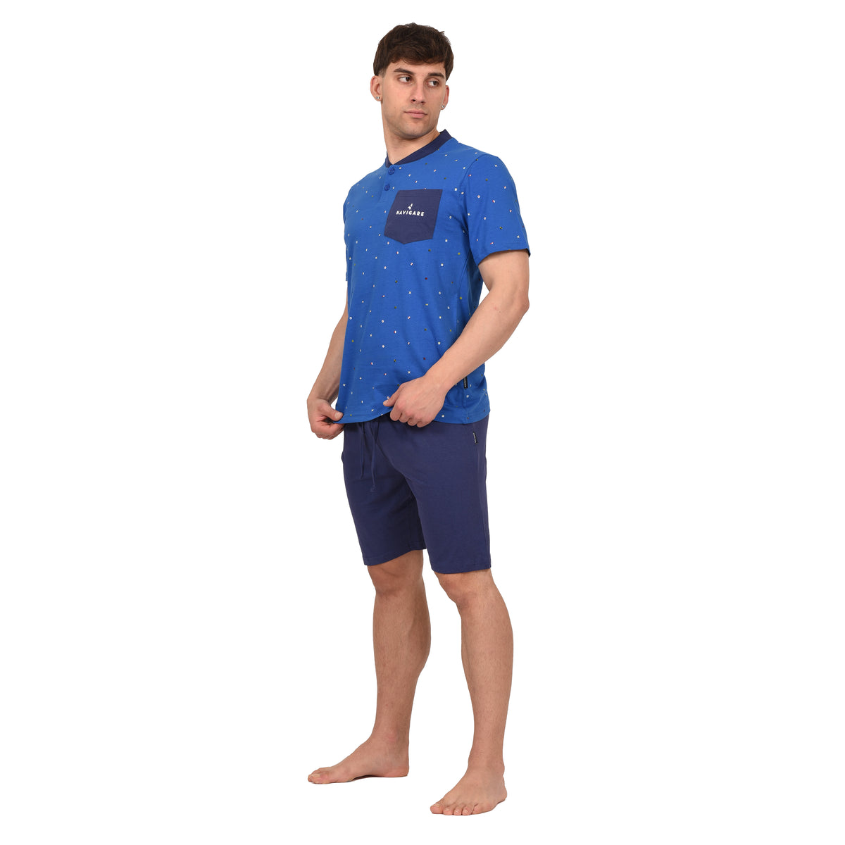 Pigiama uomo cotone Navigare 3 PEZZI estivo B2141639T
