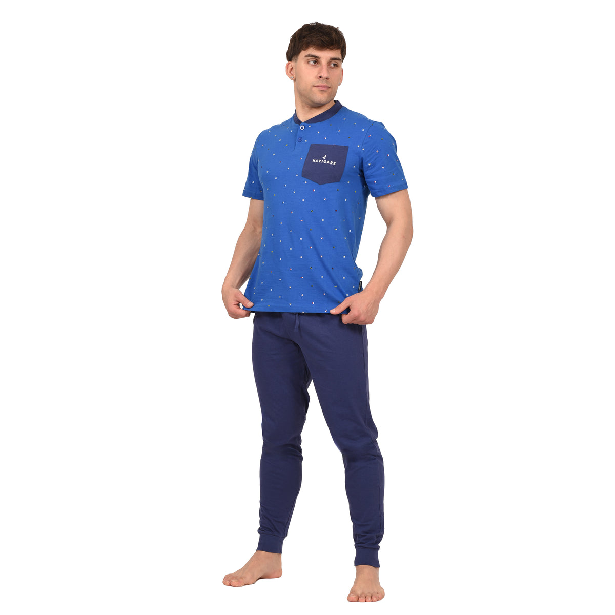 Pigiama uomo cotone Navigare 3 PEZZI estivo B2141639T