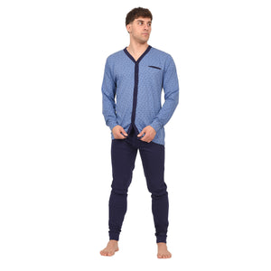 Pigiama uomo 100% cotone Irge IRL1965 aperto