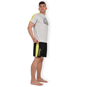 Pigiama uomo sportivo Kappa estivo corto 23725 grigio nero