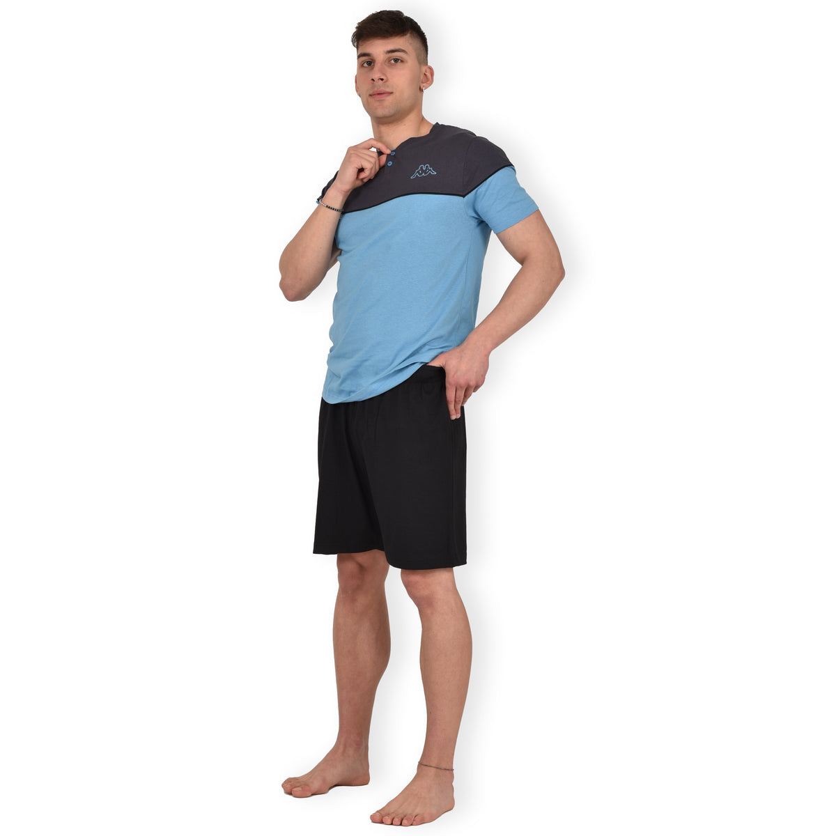 Pigiama Kappa uomo sportivo mezza manica + pantaloncino 23726