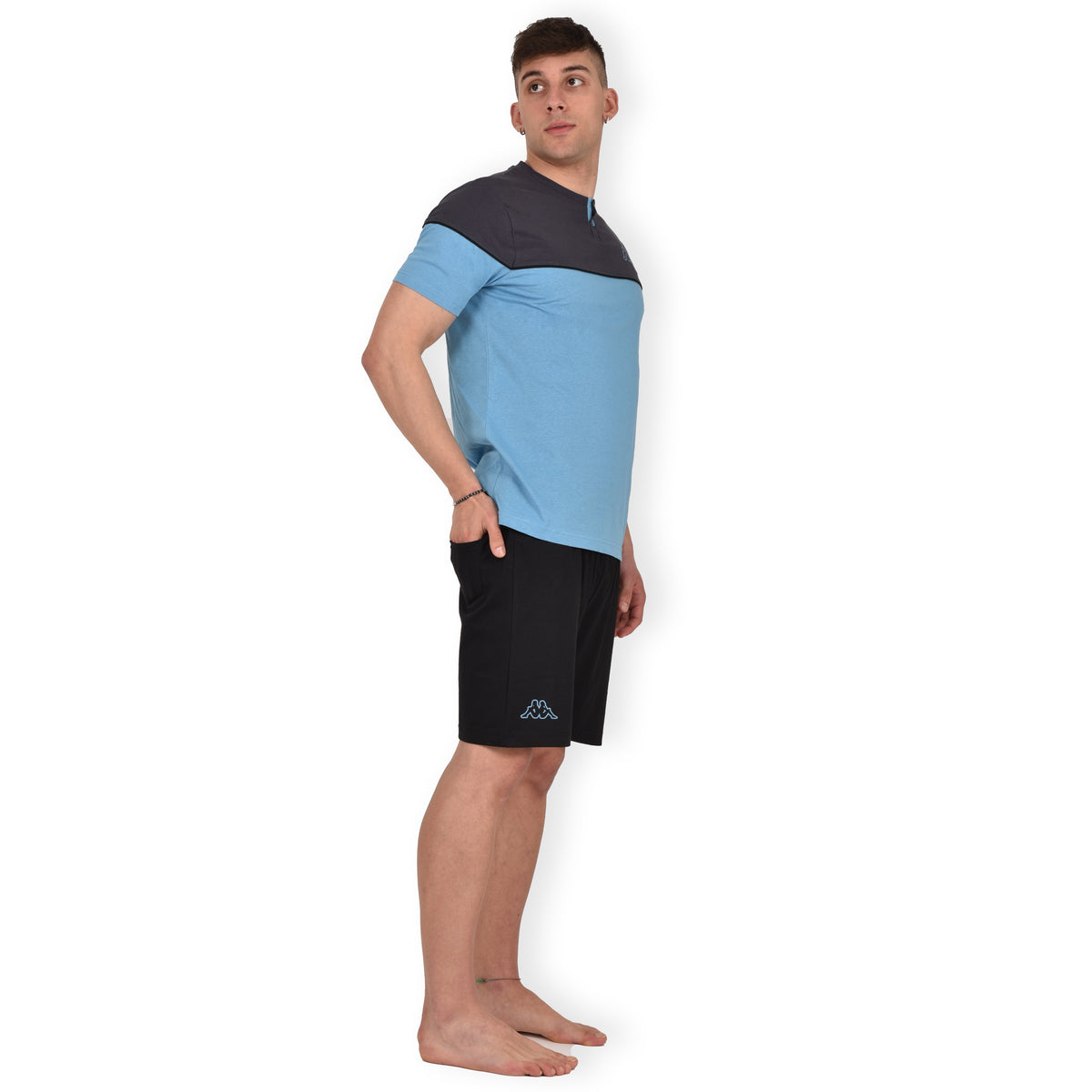 Pigiama Kappa uomo sportivo mezza manica + pantaloncino 23726
