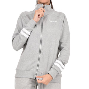 Tuta donna cotone Superga full zip SWS23201 grigio melange