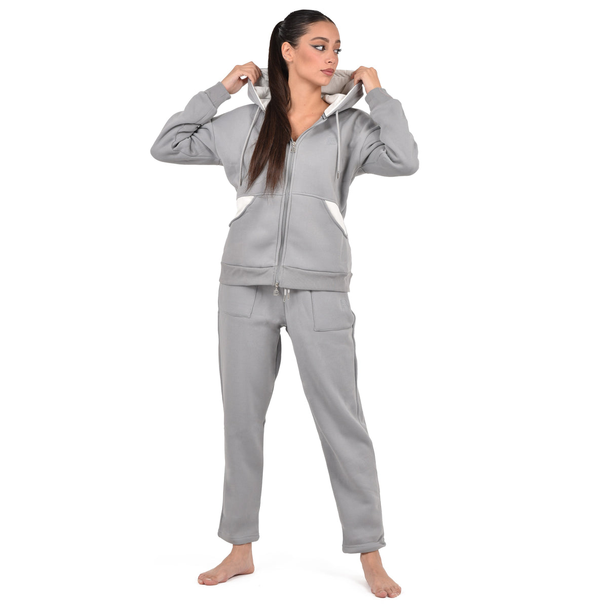 Tuta donna felpata grigia Laura Biagiotti BOS 96575S