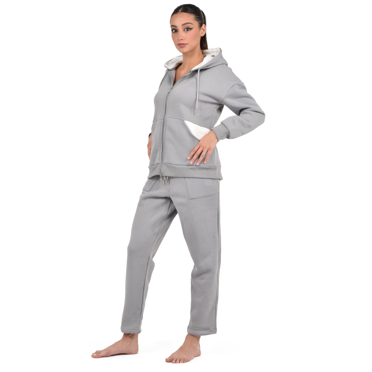 Tuta donna felpata grigia Laura Biagiotti BOS 96575S