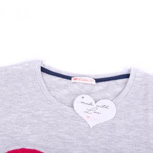 Maximaglia abito cotone pigiama donna Enrico Coveri EP2046 grigio melange