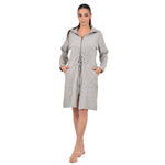 Giacca da camera vestaglia donna punto milano Cippi 4970 grigio
