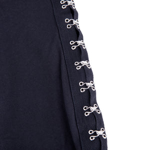 Leggings donna Jadea 4171 con ganci laterali nero