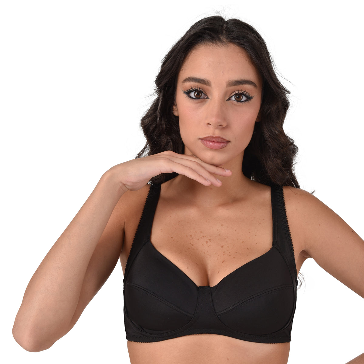 Reggiseno senza ferretto Liabel Rosa coppa C microfibra