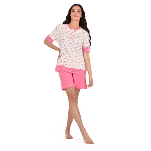 Pigiama donna estivo corto Cippi 5705 cotone