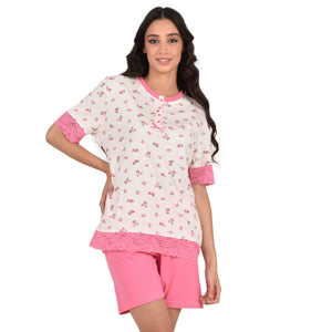 Pigiama donna estivo corto Cippi 5705 cotone
