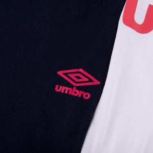 Pigiama uomo corto cotone Umbro completo bianco blu 10201
