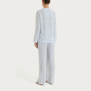 Pigiama donna maglia aperta a righe Ragno DT31N7