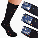 Calze uomo corte Enrico Coveri dynamic 263 var A cotone pesci 3 paia