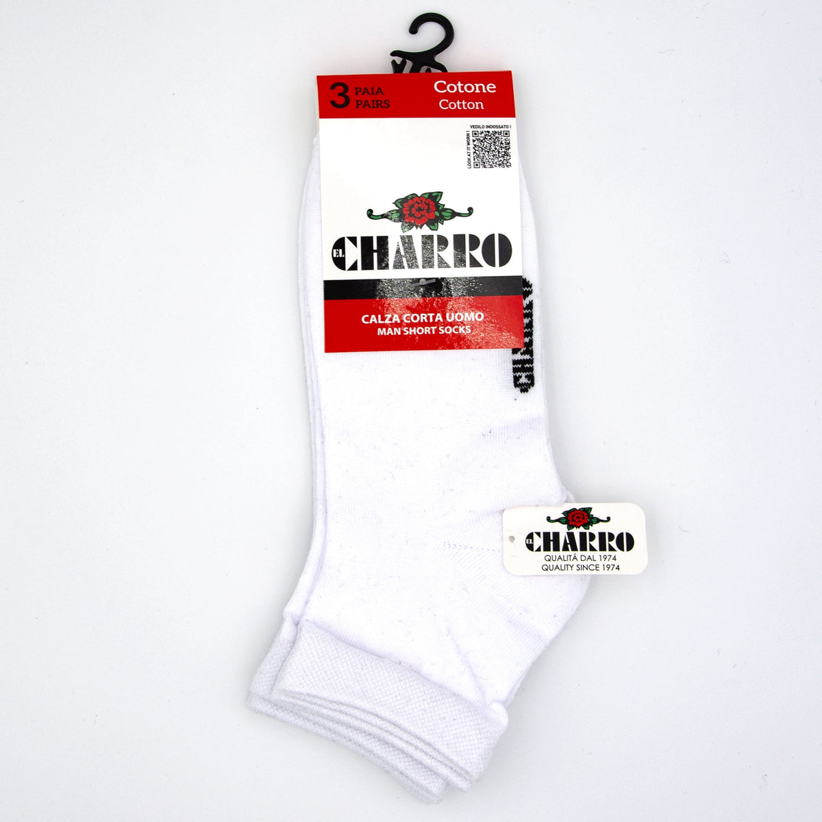 Calze corte uomo El Charro Andrea cotone 6 paia