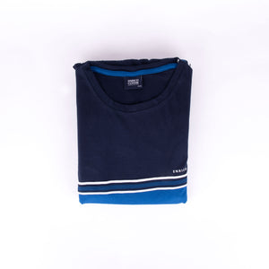 Pigiama uomo Enrico Coveri EA2033 corto cotone blu