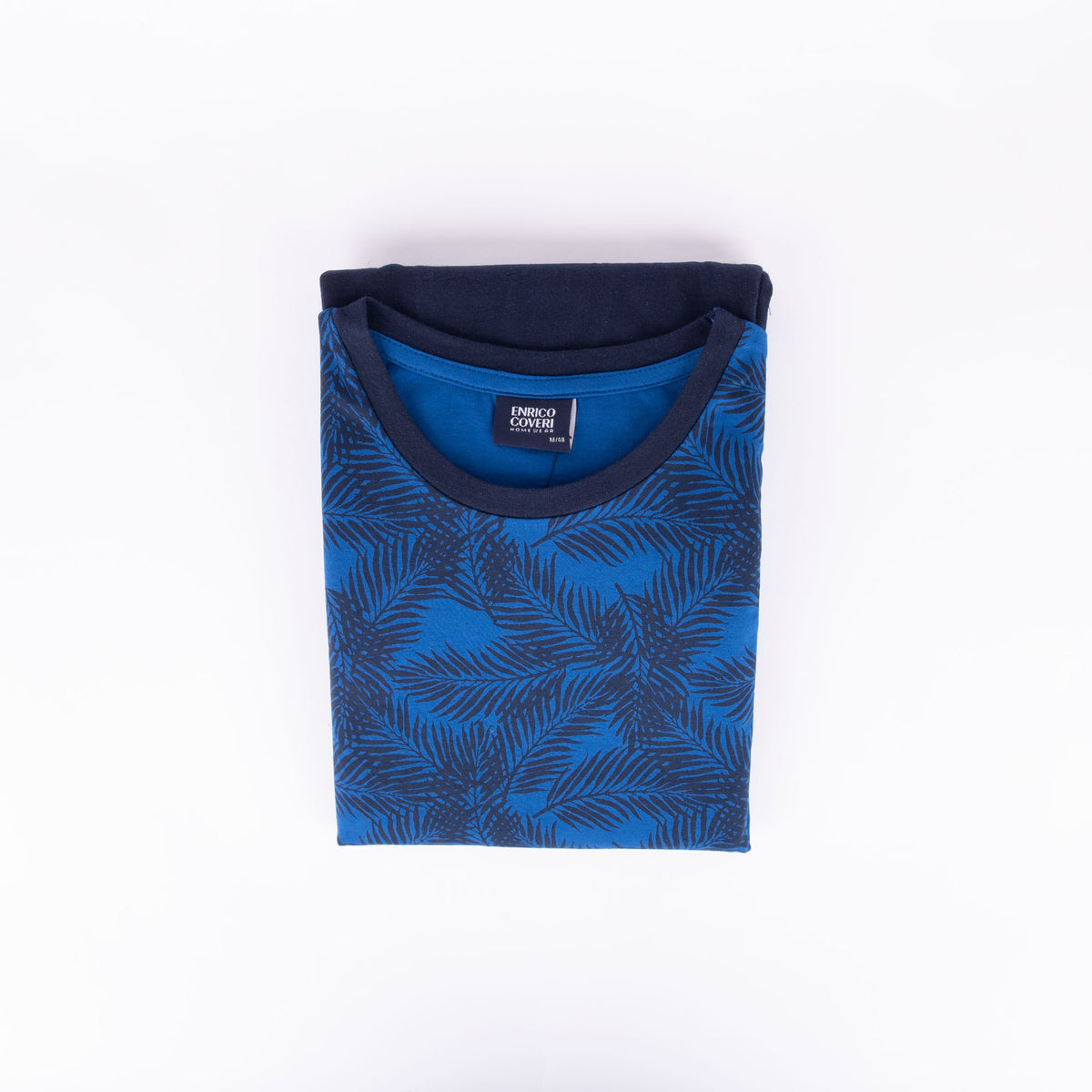 Pigiama uomo Enrico Coveri EA2035 corto cotone royal