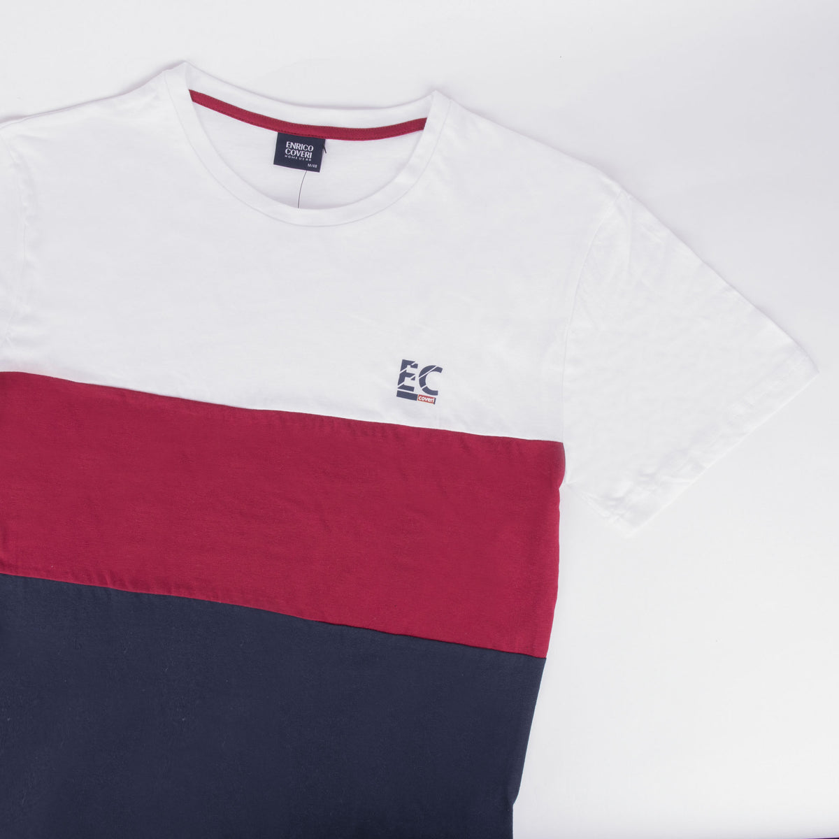 Pigiama uomo Enrico Coveri EA2038 corto cotone bianco