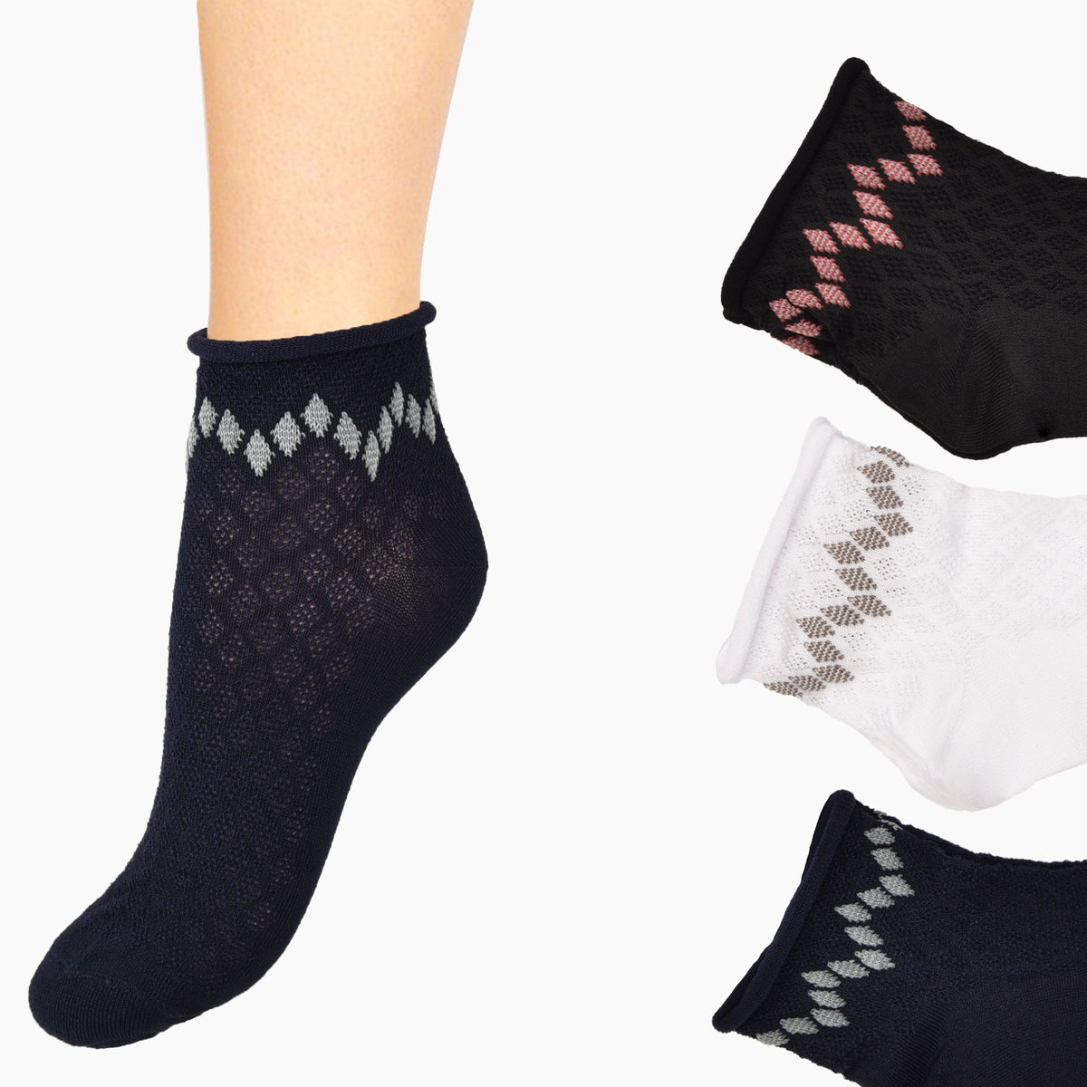 Calzini donna Enrico Coveri Easy-7ass 3 paia var. A