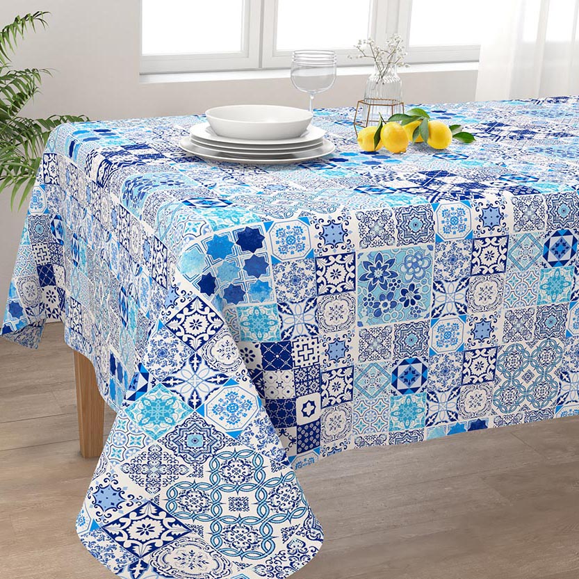 Tovaglia tavola Irge 100% cotone fantasia Alba Elba