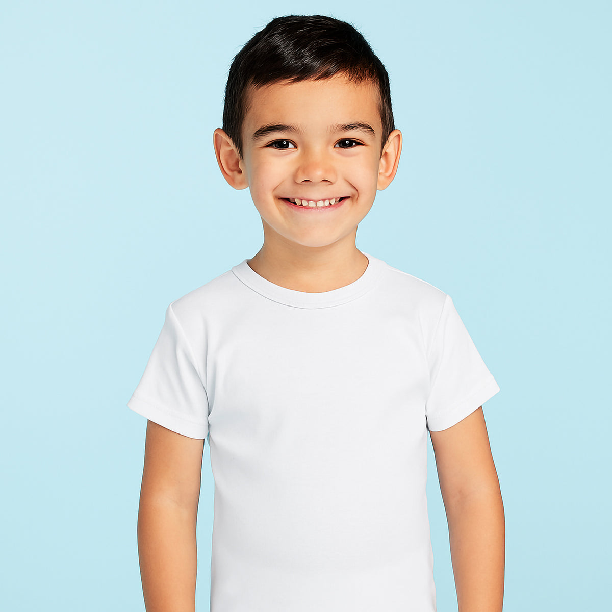Maglia intima da bambino Ellepi 649 manica corta caldo cotone 3 pz