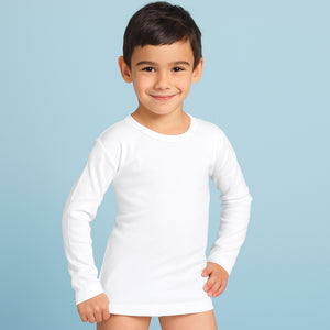 Maglia bimbo Ellepi 650 manica lunga caldo cotone 3 pz