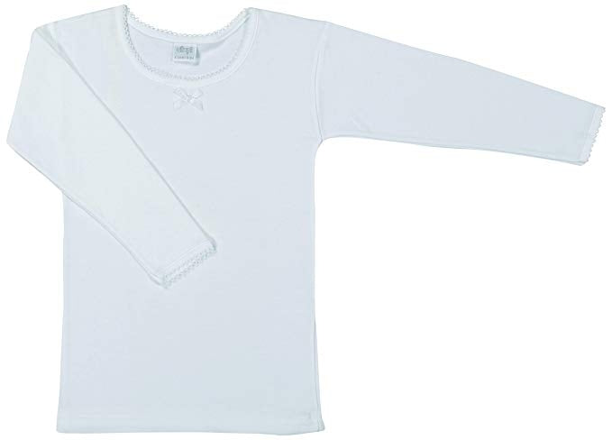 Maglia bimba Ellepi 678 manica lunga caldo cotone 3 pz
