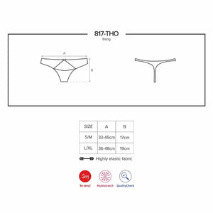 Perizoma sexy Obsessive 817-tho-1 nero