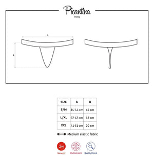 Perizoma sexy Obsessive picantina thong nero pizzo