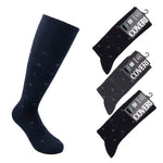Calze lunghe uomo invernali Enrico Coveri 311 caldo cotone 4 paia var. A