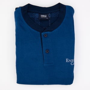 Pigiama uomo Enrico Coveri EP8131 cotone oceano