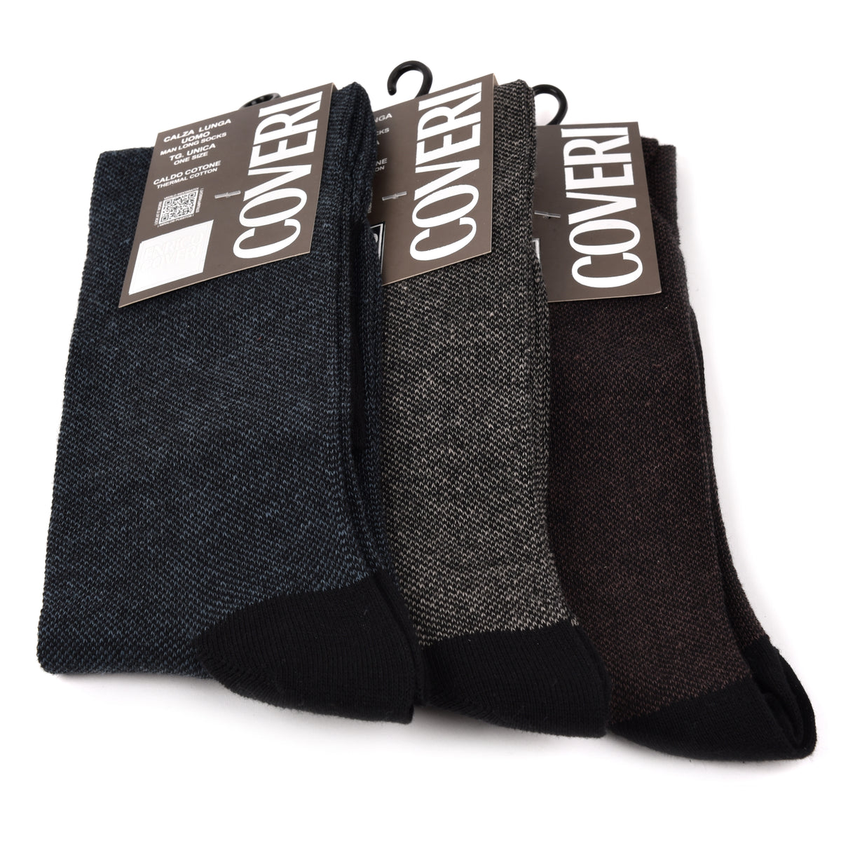 Calze uomo lunghe caldo cotone Enrico Coveri fashionline 193A