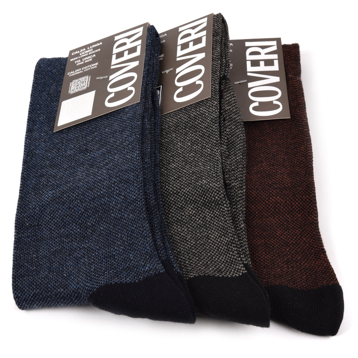 Calze uomo lunghe caldo cotone Enrico Coveri fashionline 193D