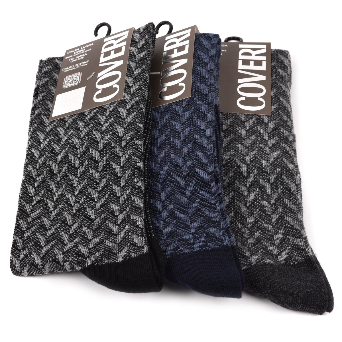 Calze uomo lunghe caldo cotone Enrico Coveri fashionline 237A