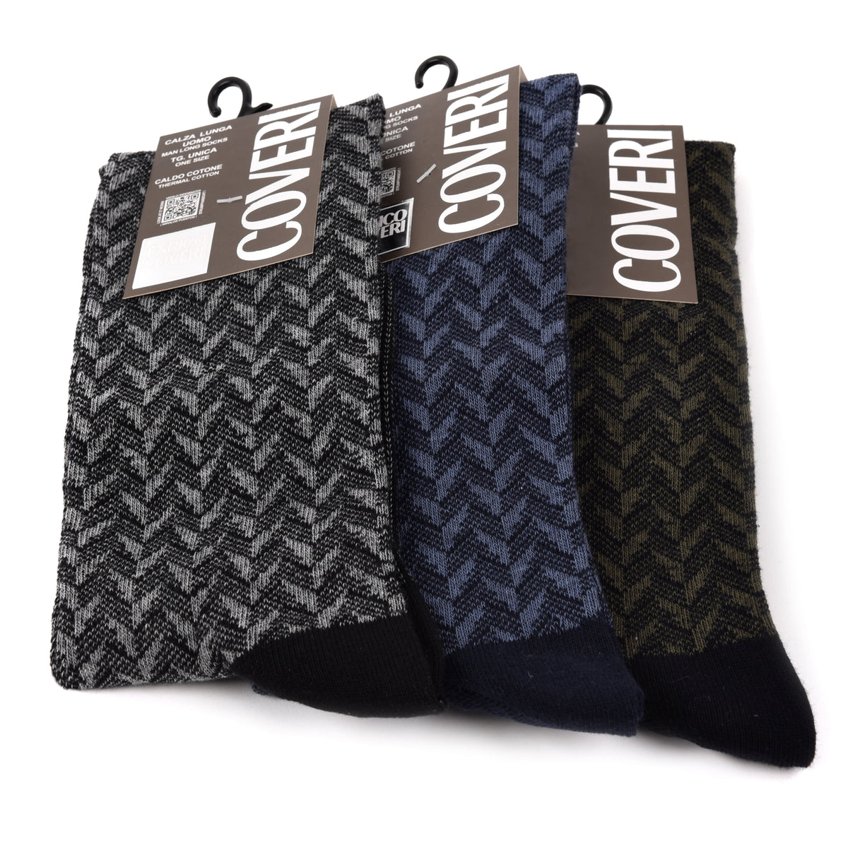 Calze uomo lunghe caldo cotone Enrico Coveri fashionline 237B