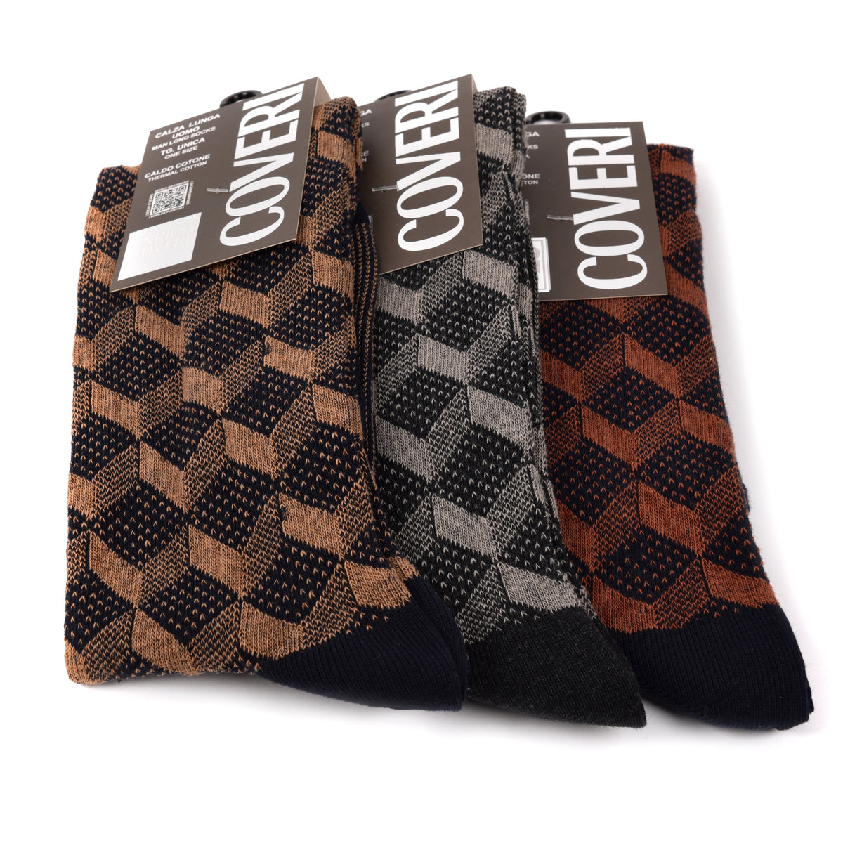 Calze uomo lunghe caldo cotone Enrico Coveri fashionline 238A