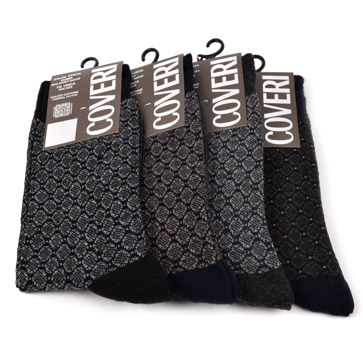 Calze uomo corte caldo cotone Enrico Coveri Moon Line 236 A