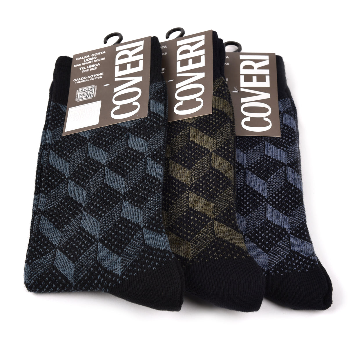 Calze uomo corte caldo cotone Enrico Coveri Moon Line 238 B