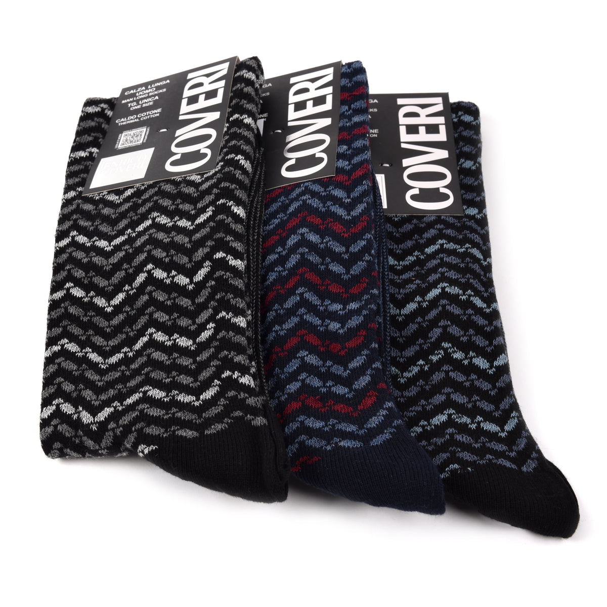 Calze uomo lunghe caldo cotone Enrico Coveri winter line 332A