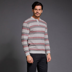Pigiama uomo invernale Enrico Coveri EP2111 caldo punto milano blu
