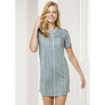 Maxi maglia abito in cotone Enrico Coveri donna EP 2041 salvia