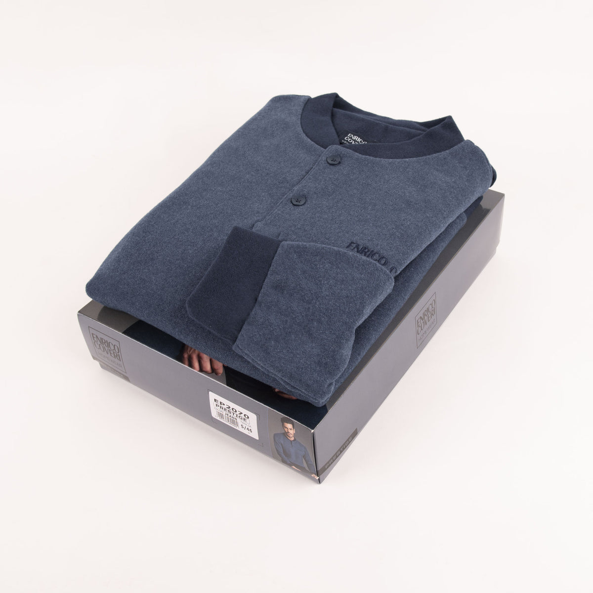 Pigiama uomo caldo punto milano Enrico coveri EP2070 Jeans
