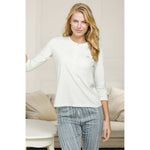 Pigiama donna Enrico Coveri EP4053 maniche 3/4 cotone verdino