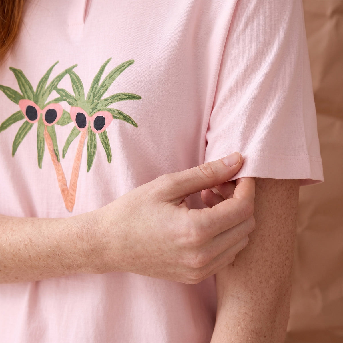 Camicia da notte stampa estiva cotone Enrico Coveri EP5326