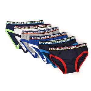Slip bimbo ragazzo Enrico Coveri ES4106 cotone elastico 6 pz