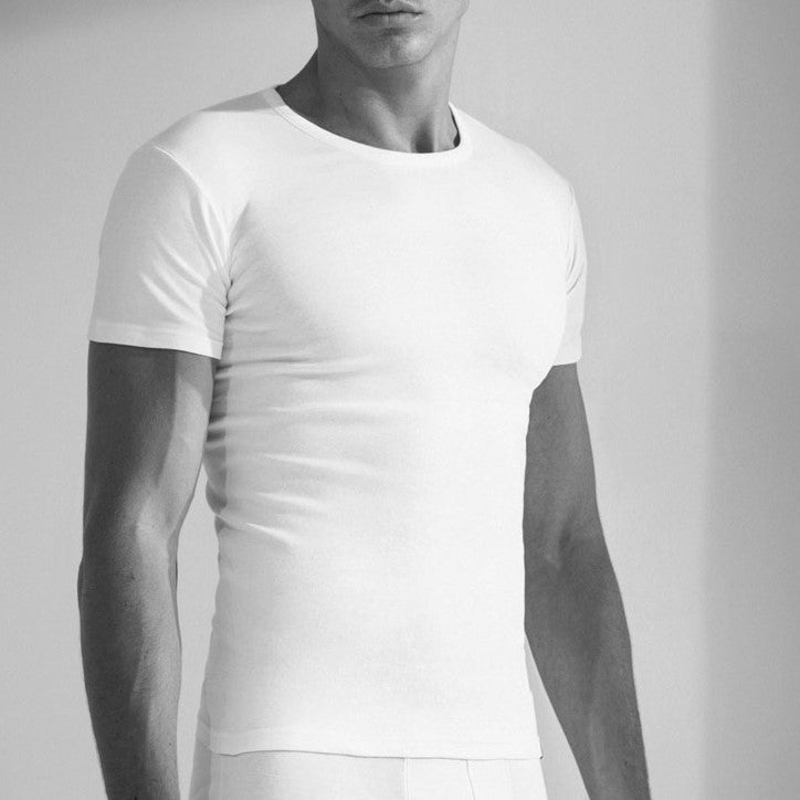 Maglia uomo a girocollo Enrico Coveri ET1130 cotone filo di scozia 3 pz