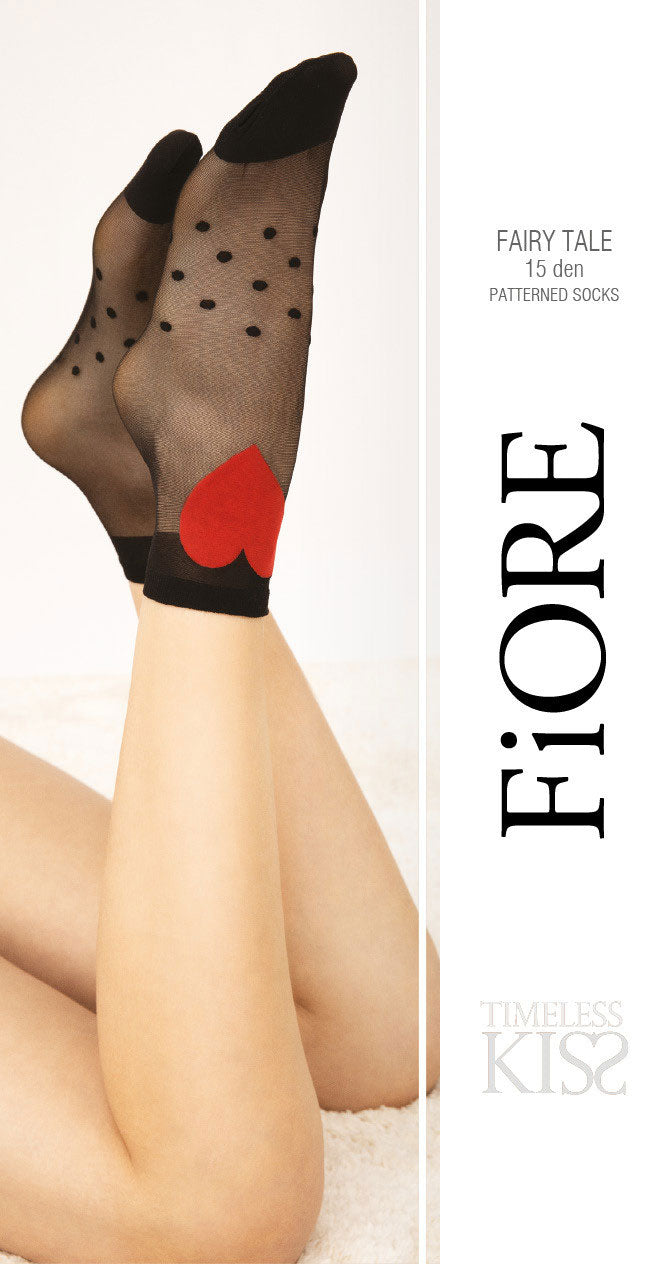 Calzini donna lavorati cuore Fiore Fairy Tale