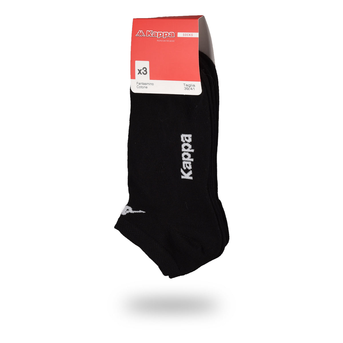 Minicalze fantasmini uomo donna Kappa k006 in cotone 3 paia