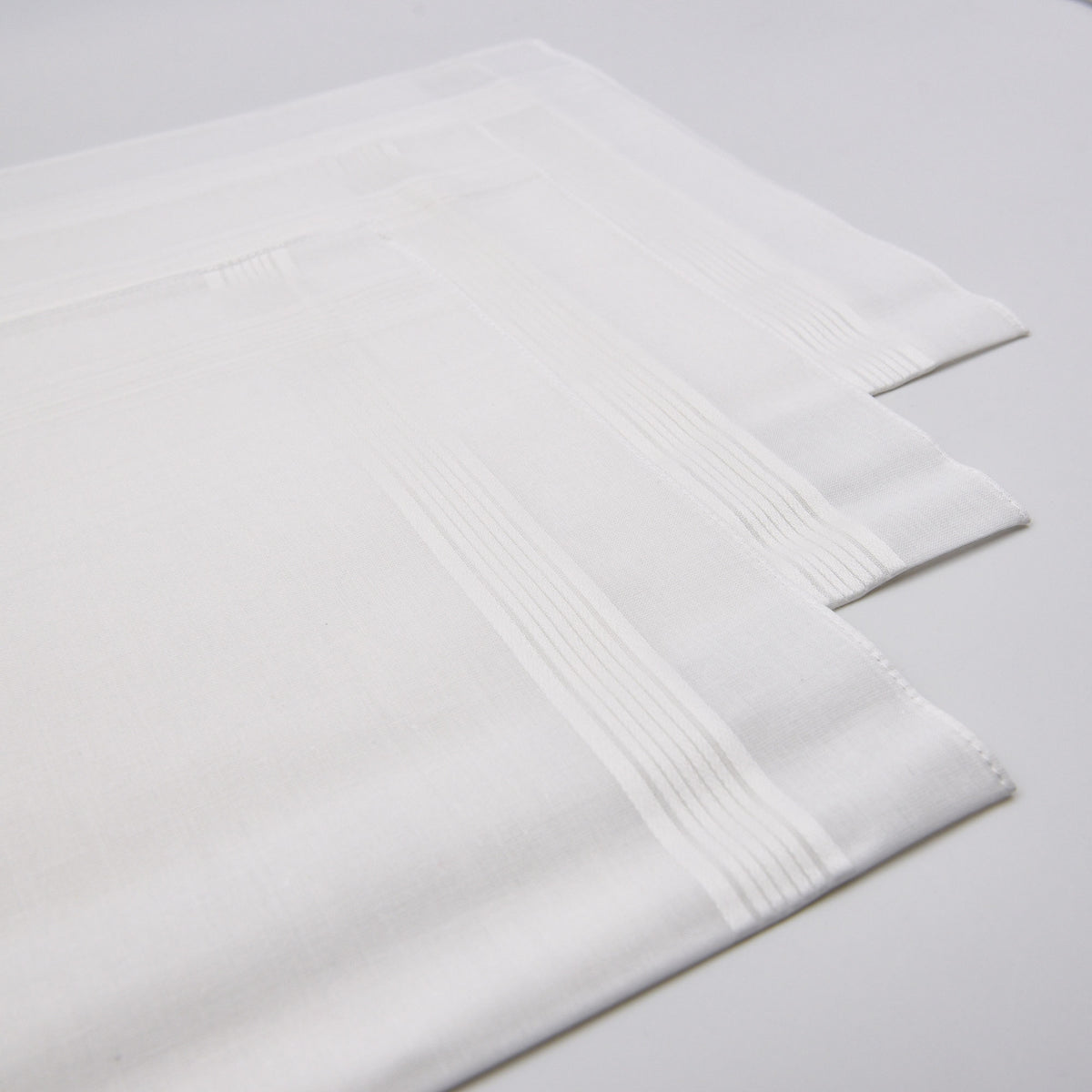 Set da 12 fazzoletti Filotex 100% cotone bianco 1 made in Italy
